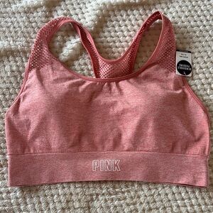PINK Victoria's Secret Mesh Sports Bra - Dusty Rose